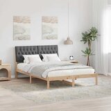  Krevetni okvir s tapiciranim uzglavljem Smeđa 135 x 190 cm | shoptok.hr