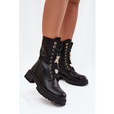 Boto Women's Worker Ankle Boots With Pins Insulated Black Lomina | Shoptok.si