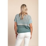Fenzy Pleteni Top S Kratkim Rukavima, Zelene Boje | shoptok.hr