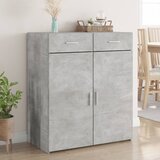 vidaXL Komoda betonsko siva 80x42,5x93 cm konstruiran les | Shoptok.si