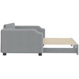  Dnevni krevet na razvlačenje svjetlosivi 100x200 cm od tkanine | shoptok.hr
