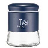 KADAX posoda za kavo, čaj in sladkor 750 ml, steklo s pokrovom, kuhinja, temno modra, (5000355286) | Shoptok.si