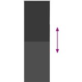 vidaXL Rolo zatemnjena črna 75x230 cm tkanina širina 70,7 cm poliester | Shoptok.si
