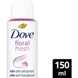 Dove Floral Antiperspirant osvežilni deodorant v pršilu za ženske 150 ml | Shoptok.si
