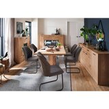 Livetastic VISOKA KOMODA, antracit, barve hrasta | Shoptok.si