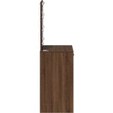 vidaXL Smeđi hrast Čestica panela, MDF 50 x 41 x 135 cm Ogledalo | shoptok.hr