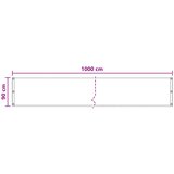  Balcony ekran Crna 90 x 1000 cm HDPE i Aluminij | shoptok.hr