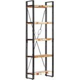 Police za knjige 5 razina 60x30x180 cm masivno obnovljeno drvo | Eponuda.com