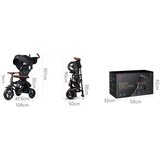 Qplay tricikl za decu Rito Deluxe Grey, 10m+ | Eponuda.com