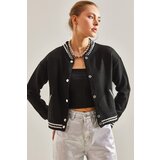 Bianco Lucci Women's Buttoned Bomber Jacket Cene