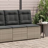  Nagibna vrtna sofa s jastucima siva od poliratana | shoptok.hr