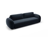 Cosmopolitan Design Temno modra raztegljiva/s prostorom za shranjevanje sedežna garnitura iz šenilje 262 cm Tonale – | Shoptok.si