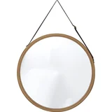 okruglo viseće ogledalo 38 cm bambus 8560195