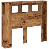  LED uzglavlje boja drva 120x18,5x103,5 cm konstruirano drvo | shoptok.hr