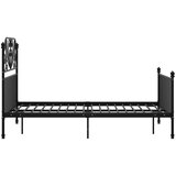  Za krevet crni metalni 120 x 200 cm | shoptok.hr