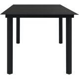  9-dijelni vrtni blagovaonski set od PVC ratana crni | Shoptok.si