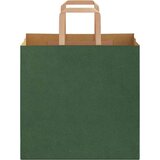  Papirnate vrećice 250 kom s ručkama zelene 26x17x25 cm | shoptok.hr