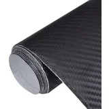 Folije za automobil 2 kom 3D crne 100 x 150 cm