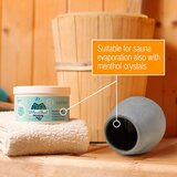 AMAZY savna jajce iz naravnega milnega kamna za infuzije z mentolovimi kristali in olji | Shoptok.si