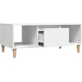 Stolić za kavu bijeli 90 x 50 x 36,5 cm od konstruiranog drva Slike