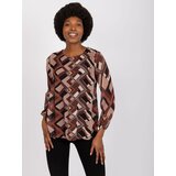 Italy Moda Blouse-DHJ-BZ-8643-2.67P-brown | shoptok.hr