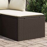 Maison Chic Vrtni stolček - Vrtni stoli z blazino rjav 55x55x37 cm poli ratan JS826, (21878412) | Shoptok.si
