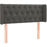  Uzglavlje s ušima tamnosivo 103x16x78/88 cm baršunasto | shoptok.hr