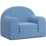Maison Chic Raztegljiv Otroški kavč - Otroški divan - Otroški sedež moder mehak pliš, (21729552) | Shoptok.si