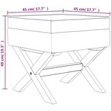  Tabure za pohranu tamnosivi 45 x 45 x 49 cm od tkanine | shoptok.hr