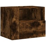 Maison Chic Stenska Nočna omarica - Nočna miza dimljen hrast 45x30x35 cm, (21689146) Cene