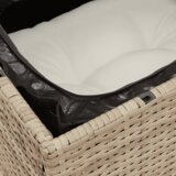  6-dijelni set vrtnih sofa s jastucima bež od poliratana 83 x 62 x 69 cm | Shoptok.si