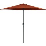 vidaXL Zunanji senčnik z aluminijastim drogom 270x246 cm terakota | Shoptok.si