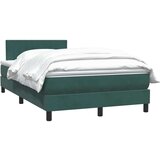 Box spring postelja z vzmetnico temno zelena 120x210 cm žamet, (21790747) | Shoptok.si