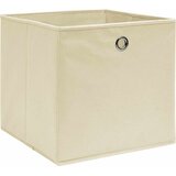  Kutije za pohranu 10 kom krem 32 x 32 x 32 cm od tkanine | shoptok.hr