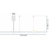 Toolight Black Ring 3 led svjetiljka + APP752-30-40-50 daljinski upravljač | shoptok.hr