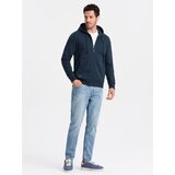 Ombre BASIC men's cotton stretch sweatshirt - navy blue | Shoptok.si