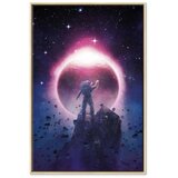  Slika - Close Meeting (1 Part) Vertical 80x120 U prirodnom drvenom okviru | shoptok.hr