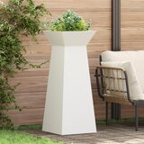 vidaXL Stojalo za rastline Belo Kovina 40 x 40 x 101 cm | Shoptok.si
