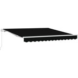  Povlačivi tende Crna 350 x 250 cm Poliester i aluminij | shoptok.hr