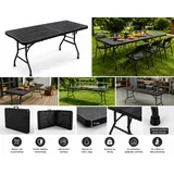 Sklopivi sto 180x74x74 cm sa metalnom konstrukcijom u crnoj boji ( AL-ST180-BK )