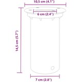  Vanjska podna svjetiljka okrugla crna 10,5x10,5 cm aluminijska | shoptok.hr