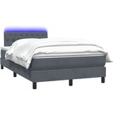 vidaXL Box Spring krevet s madracem tamno sivi 120x220 cm baršun | shoptok.hr