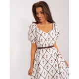 LAKERTA Dress-LK-SK-509406.31-white-brown | Shoptok.si