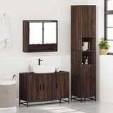 vidaXL 3-dijelni set kupaonskog namještaja boja smeđeg hrasta drveni | shoptok.hr