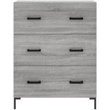  Visoka komoda siva sonome 69,5x34x180 cm od konstruiranog drva | shoptok.hr