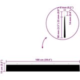  Držač četke za vrata 2 pcs Bijelo 100 cm Aluminijski legura | shoptok.hr