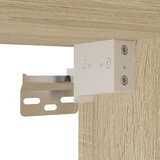  ormarić boja hrasta 100x31x39,5 cm konstruirano drvo i metal | shoptok.hr