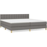  Krevet s oprugama i madracem tamnosivi 200 x 200 cm od tkanine | shoptok.hr