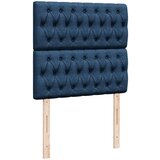 vidaXL Otomanski posteljni okvir z vzmetnico moder 90x190 cm blago, (21610197) | Shoptok.si