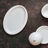Le Coq Globoka skleda Parthenon 27,5x20,5xh7cm / ovalna / bela mat / porcelan, (21318033) | Shoptok.si